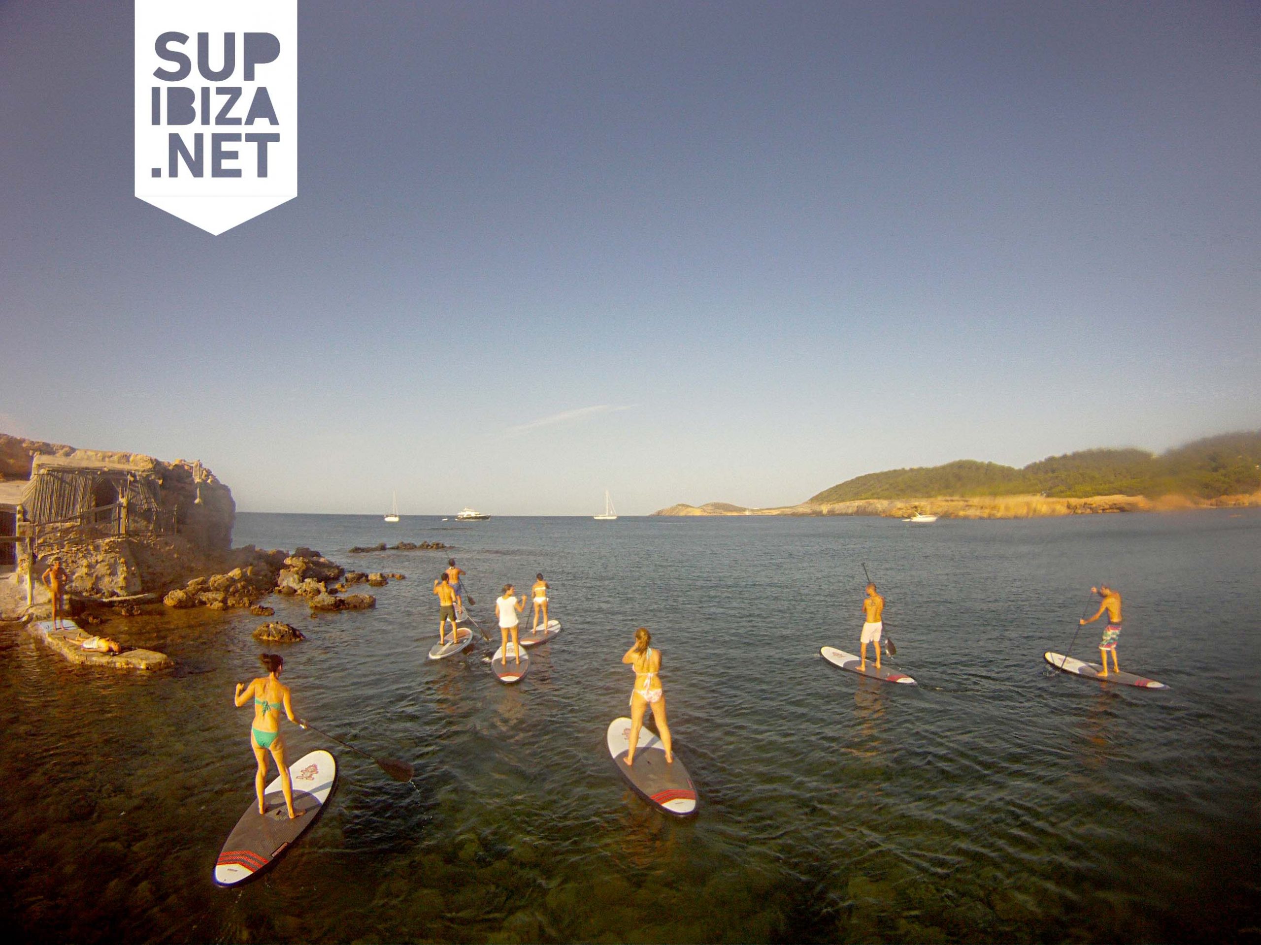 Paddle surf in the north of Ibiza