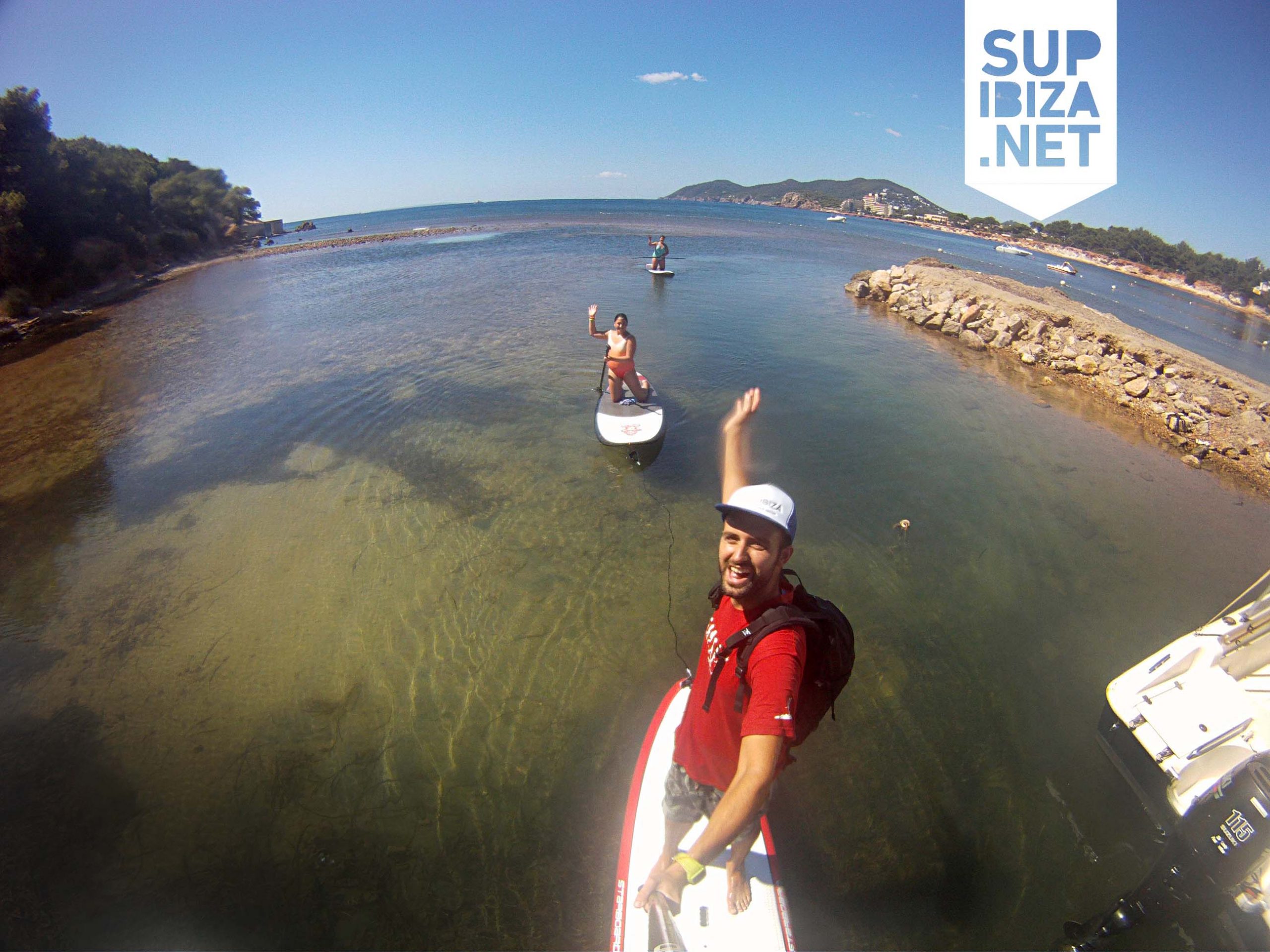  Paddle surf in the east coast of Ibiza